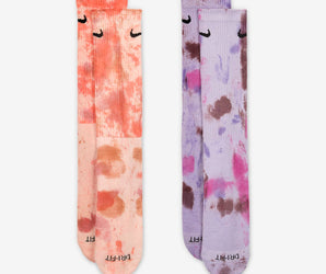 Чорапи Nike Everyday Plus Cushioned Tie-Dye Crew (2 чифта)